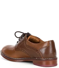 Johnston & Murphy Boys' Conard Leather Saddle Brogue Detail Oxfords (Toddler)