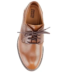 Johnston & Murphy Boys' Conard Leather Saddle Brogue Detail Oxfords (Toddler)