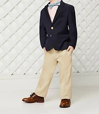 Johnston & Murphy Boys' Conard Leather Saddle Brogue Detail Oxfords (Toddler)