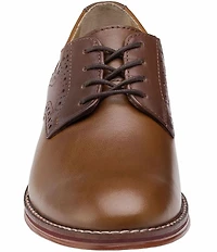 Johnston & Murphy Boys' Conard Leather Saddle Brogue Detail Oxfords (Youth)