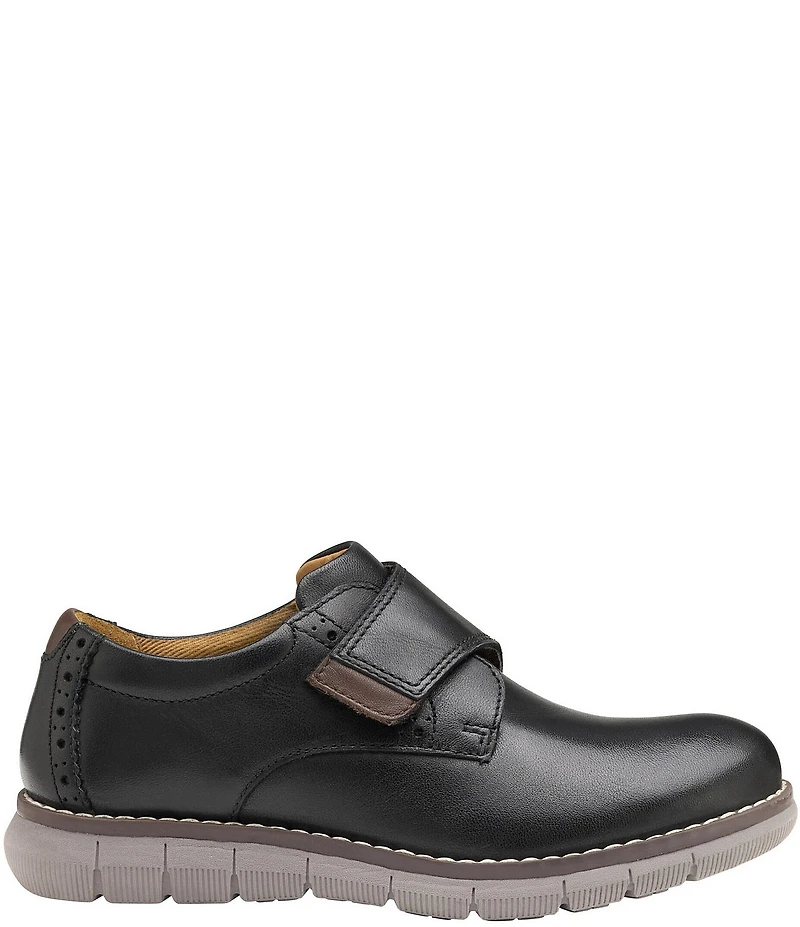 Johnston & Murphy Boys' Holden Leather Alternative Closure Brogue Detail Oxfords (Toddler)
