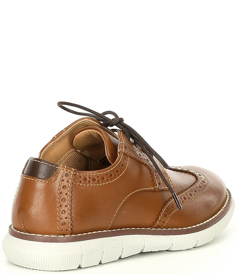Johnston & Murphy Boys' Holden Leather Lace Up Wingtip Oxfords (Youth)