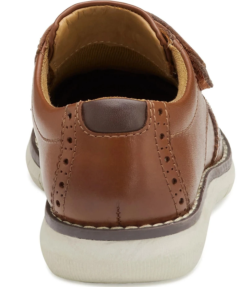 Johnston & Murphy Boys' Holden Leather Alternative Closure Wingtip Oxfords (Toddler)