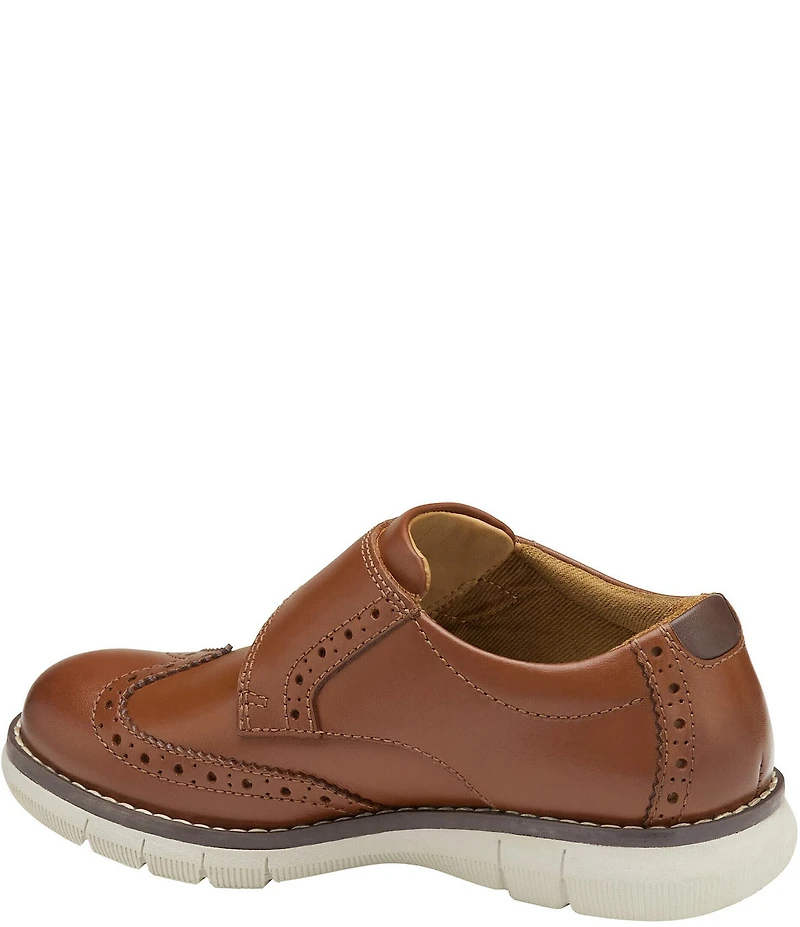 Johnston & Murphy Boys' Holden Leather Alternative Closure Wingtip Oxfords (Toddler)