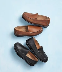 Johnston & Murphy Boys' Locklin Leather Venetian Loafers (Youth)