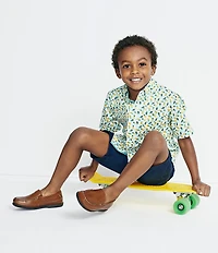 Johnston & Murphy Boys' Locklin Leather Venetian Loafers (Youth)