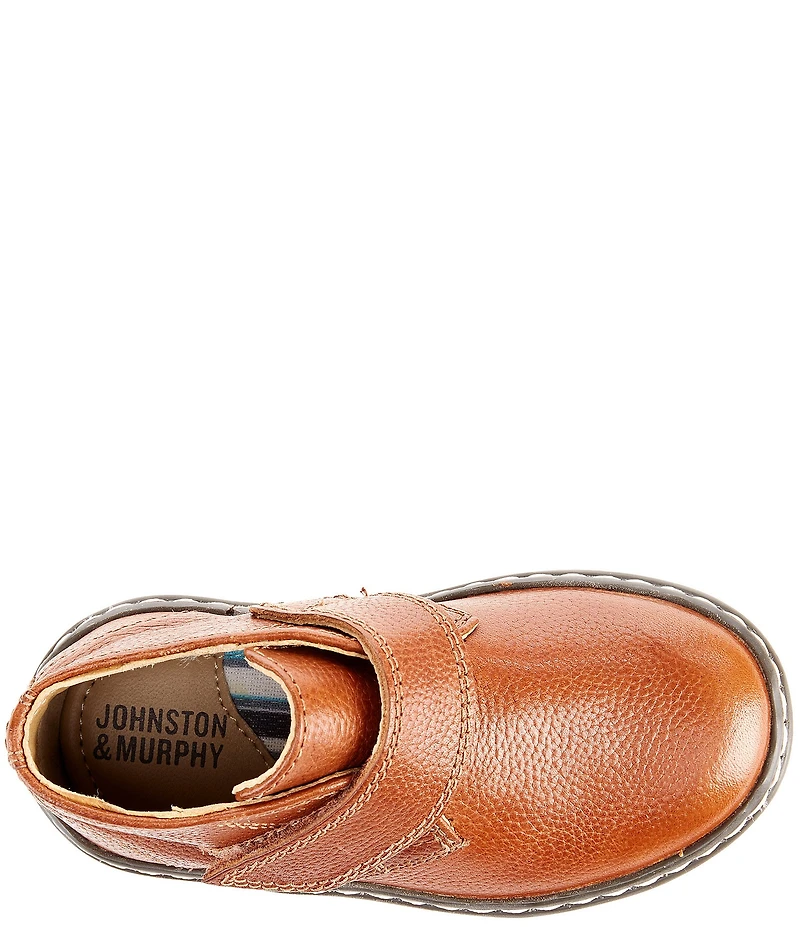 Johnston & Murphy Boys' McGuffey Leather Hook-and-Loop Chukka Boots (Infant)