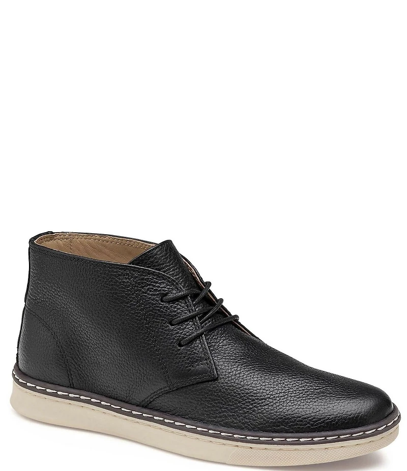 Johnston & Murphy Boys' McGuffey Leather Lace Up Chukka Boots (Youth)