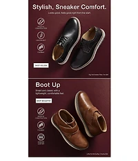 Johnston & Murphy Boys' McGuffey Leather Alternative Closure Chukka Boots (Toddler)