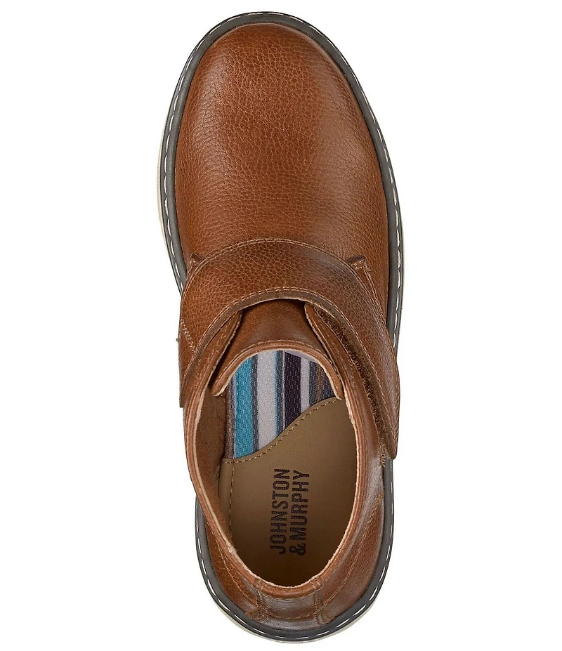 Johnston & Murphy Boys' McGuffey Leather Alternative Closure Chukka Boots (Toddler)