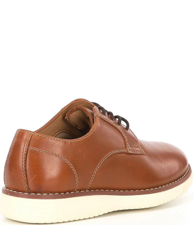 Johnston & Murphy Boys' Upton Plain Toe Leather Lace Up Oxfords (Youth)