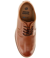 Johnston & Murphy Boys' Upton Plain Toe Leather Lace Up Oxfords (Youth)