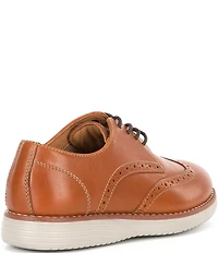 Johnston & Murphy Boys' Upton Leather Lace Up Wingtip Oxfords (Youth)