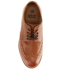 Johnston & Murphy Boys' Upton Leather Lace Up Wingtip Oxfords (Youth)