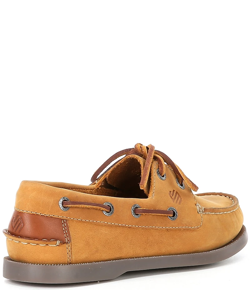 Johnston & Murphy Boys' Zeke Leather Boat Shoes (Toddler)
