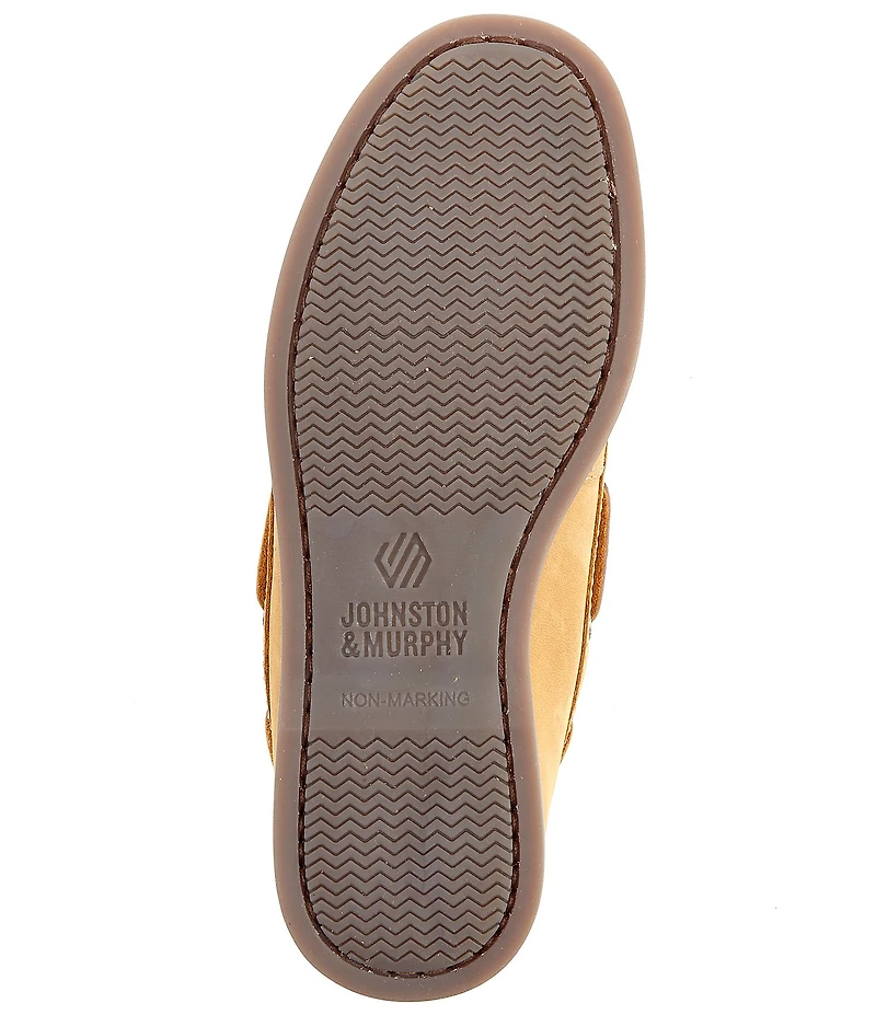 Johnston & Murphy Boys' Zeke Leather Boat Shoes (Toddler)