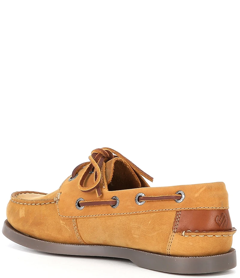 Johnston & Murphy Boys' Zeke Leather Boat Shoes (Youth)