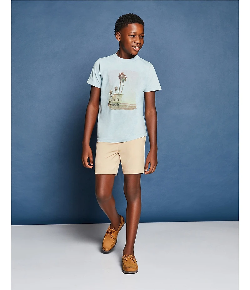 Johnston & Murphy Boys' Zeke Leather Boat Shoes (Youth)