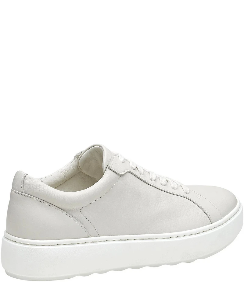 Johnston & Murphy Cammie Lace Up Leather Platform Sneakers