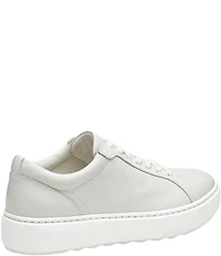 Johnston & Murphy Cammie Lace Up Leather Platform Sneakers