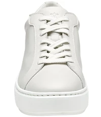 Johnston & Murphy Cammie Lace Up Leather Platform Sneakers