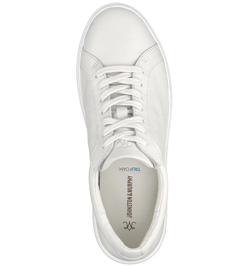 Johnston & Murphy Cammie Lace Up Leather Platform Sneakers