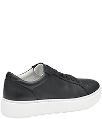 Johnston & Murphy Cammie Lace Up Leather Platform Sneakers