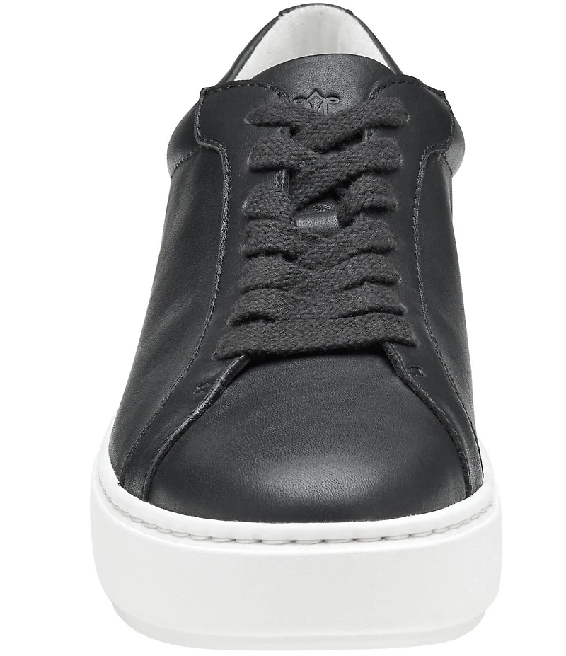 Johnston & Murphy Cammie Lace Up Leather Platform Sneakers