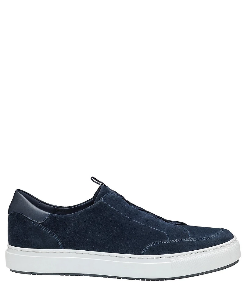 Johnston & Murphy Collection Men's Anson Water-Resistant Suede Stretch Lace-to-Toe Sneakers