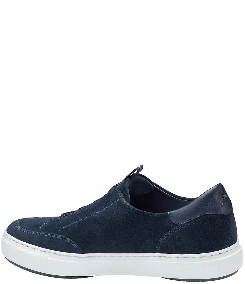 Johnston & Murphy Collection Men's Anson Water-Resistant Suede Stretch Lace-to-Toe Sneakers