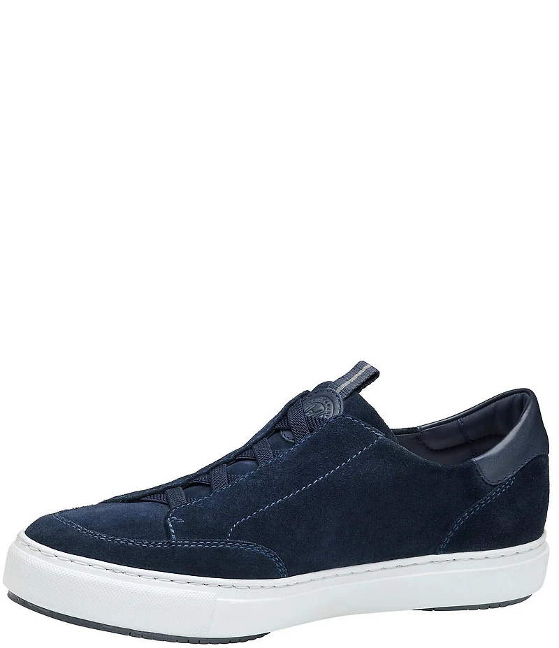 Johnston & Murphy Collection Men's Anson Water-Resistant Suede Stretch Lace-to-Toe Sneakers