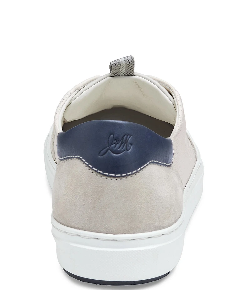 Johnston & Murphy Collection Men's Anson Perforated Sheepskin Stretch Lace-to-Toe Sneakers