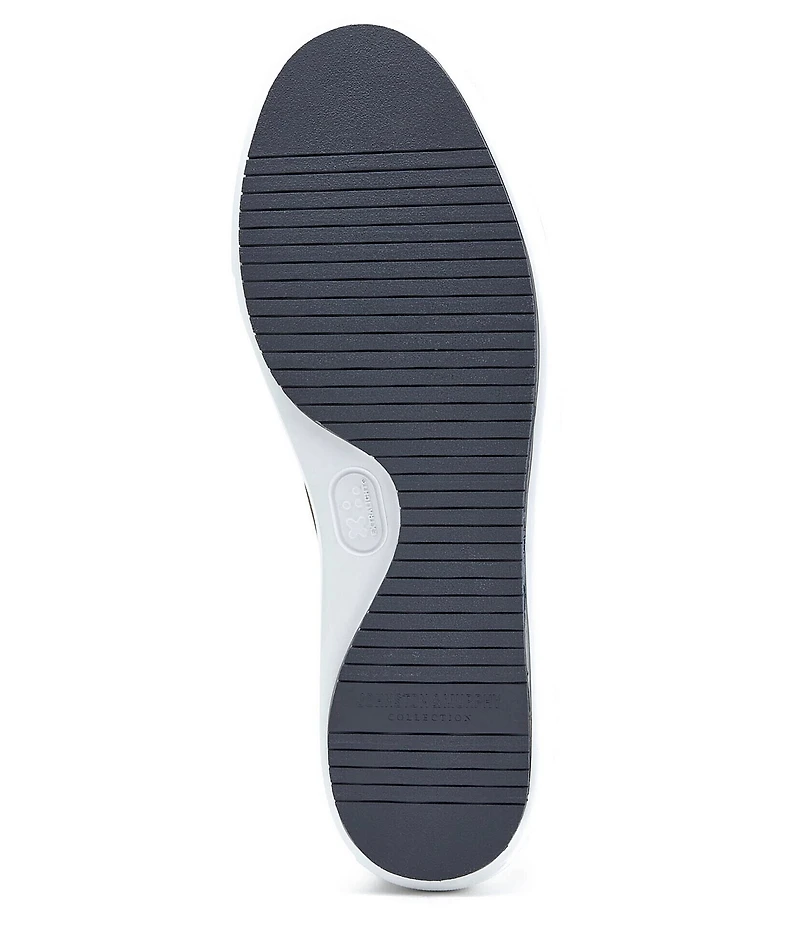 Johnston & Murphy Collection Men's Anson Perforated Sheepskin Stretch Lace-to-Toe Sneakers