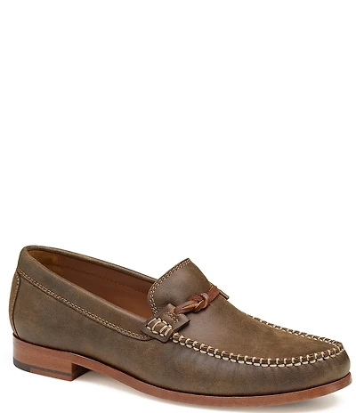 Johnston & Murphy Collection Men's Baldwin Leather Knotted Detail Loafers