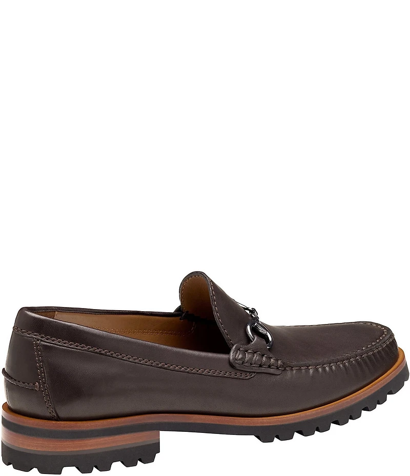 Johnston & Murphy Collection Men's Baldwin Leather Lug Bit Buckle Loafer