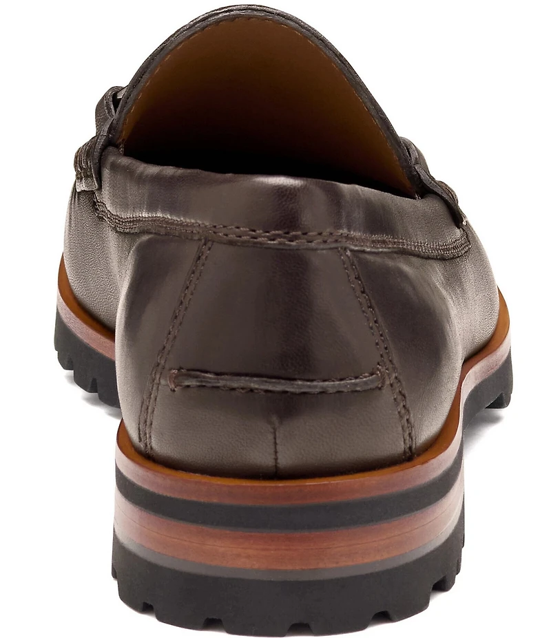 Johnston & Murphy Collection Men's Baldwin Leather Lug Bit Buckle Loafer