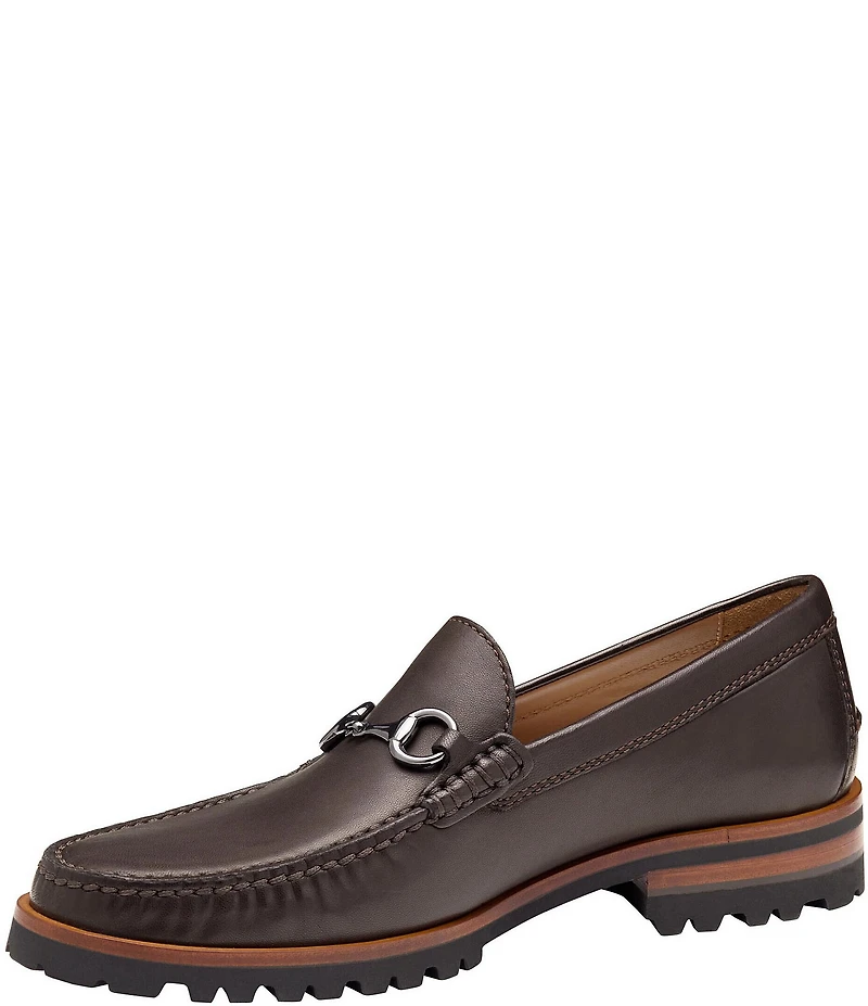 Johnston & Murphy Collection Men's Baldwin Leather Lug Bit Buckle Loafer