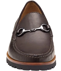 Johnston & Murphy Collection Men's Baldwin Leather Lug Bit Buckle Loafer