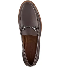Johnston & Murphy Collection Men's Baldwin Leather Lug Bit Buckle Loafer