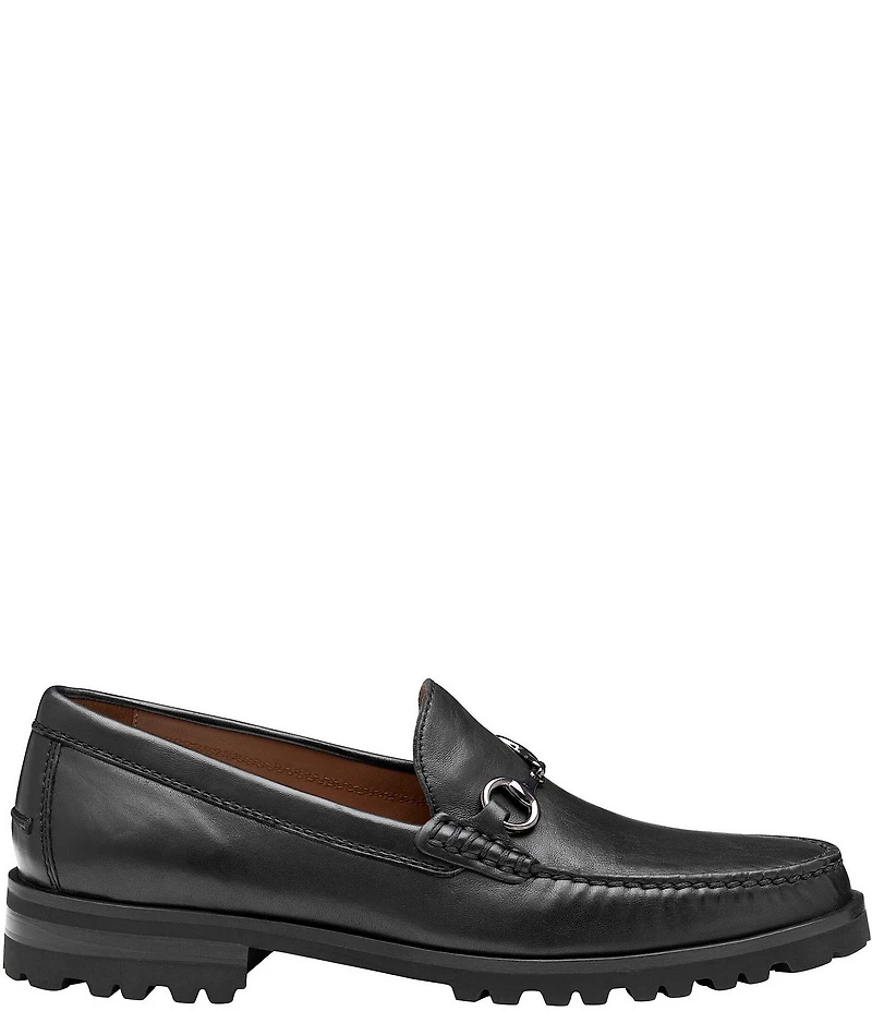 Johnston & Murphy Collection Men's Baldwin Leather Lug Bit Buckle Loafer