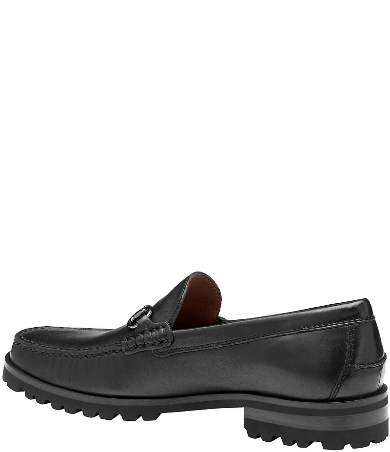 Johnston & Murphy Collection Men's Baldwin Leather Lug Bit Buckle Loafer