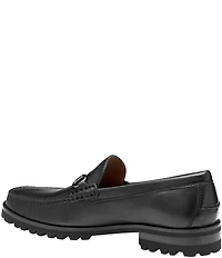 Johnston & Murphy Collection Men's Baldwin Leather Lug Bit Buckle Loafer