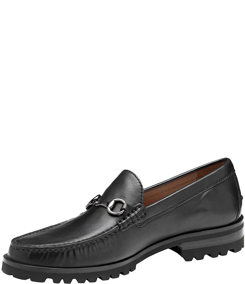 Johnston & Murphy Collection Men's Baldwin Leather Lug Bit Buckle Loafer