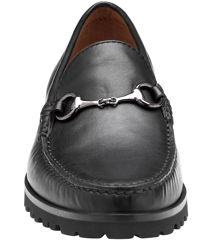 Johnston & Murphy Collection Men's Baldwin Leather Lug Bit Buckle Loafer