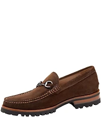 Johnston & Murphy Collection Men's Baldwin Suede Lug Bit Buckle Loafers