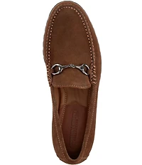 Johnston & Murphy Collection Men's Baldwin Suede Lug Bit Buckle Loafers