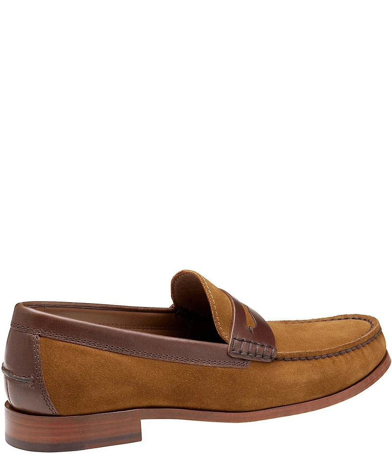 Johnston & Murphy Collection Mens Baldwin Suede Penny Loafers