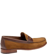 Johnston & Murphy Collection Mens Baldwin Suede Penny Loafers