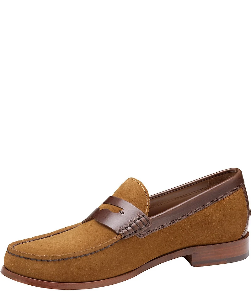 Johnston & Murphy Collection Mens Baldwin Suede Penny Loafers