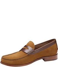 Johnston & Murphy Collection Mens Baldwin Suede Penny Loafers